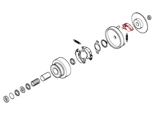 Kupplungsbacken für Piaggio Bravo, Ciao, SI