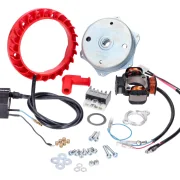 Zündung Set Malossi Power Upgrade auf 12V 90Watt 4-Spulen für Italjet Pack, Piaggio Bravo, Ciao, Grillo, Si, Superbravo Mofa/Moped