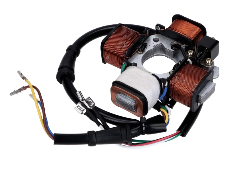 Stator Zündung mit 4 Spulen ohne Grundplatte für Piaggio Vespa Ciao, Bravo, Si, Gilera EC1